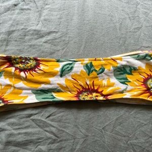 American Apparel sunflower strapless bra